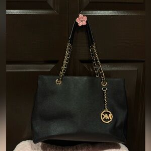 Michael Kors NWT Susannah Large Black Tote Bag